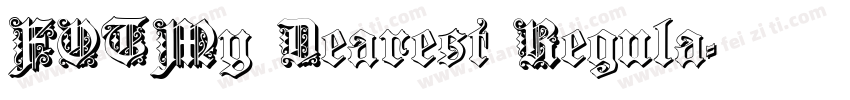FOTMy Dearest Regula字体转换